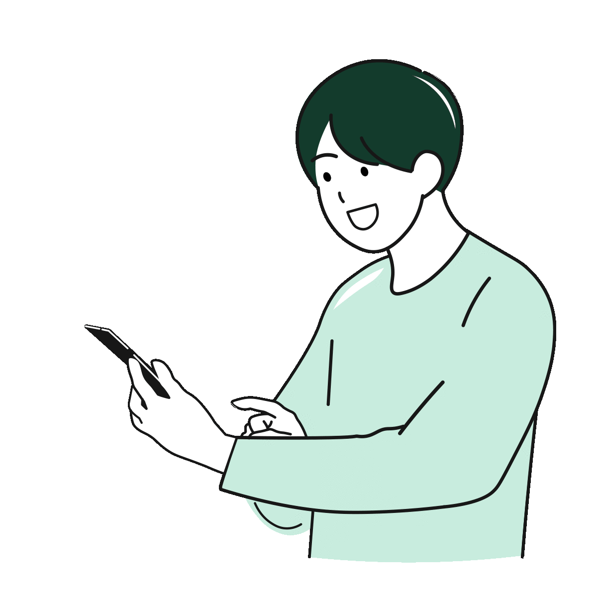 企業を探す学生